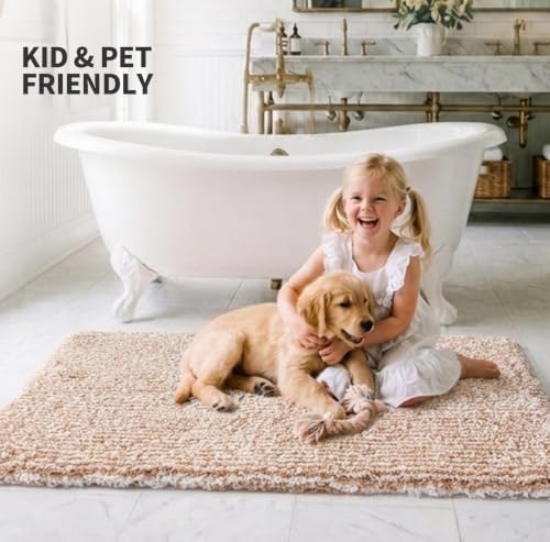 ILANGO Bathroom Rugs 30" × 20", Extra Soft Absorbent Microfiber Bath Rugs - Image 2