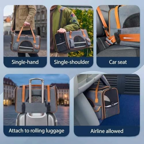 Pesen Large Soft Cat Carrier, Holds Up to 28 lbs - Image 4