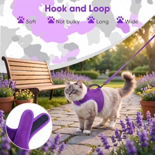 Cat Harness and Leash Set for Walking Escape Proof, Extra Large - Image 4