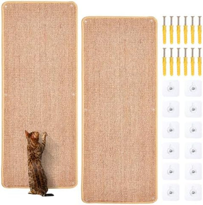 Uranshin Natural Sisal Cat Wall Climbing Carpet, Wall Scratcher Mat Pad by Uranshin