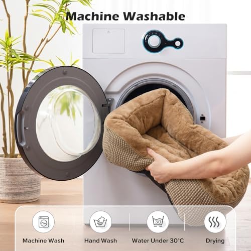 INVENHO Dog Bed Medium Size, Orthopedic Warming Soft Calming Sleeping Durable - Image 6