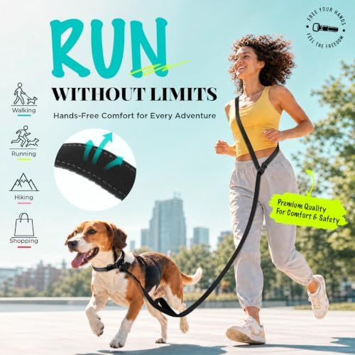 Hands Free Dog Leash, 5.9-8.2ft Multifunctional Crossbody Rope - Image 4