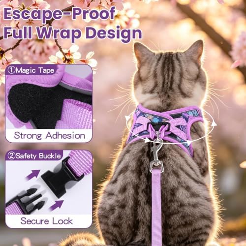 Cat Vest Harness and Leash Set, Escape Proof - Image 3