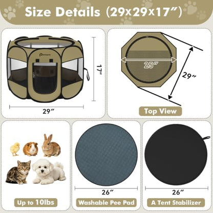 Persure Dog Cat Playpen Tent Crate Cage - Image 6