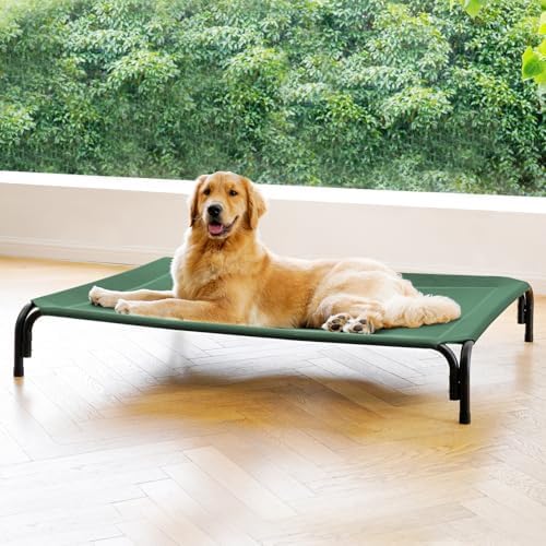 Elevated Dog Bed Outdoor Cooling Raised Cot by DOPEDIO