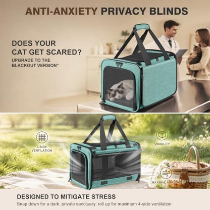 Soft Sided Cat Carrier for Anxious Pets - Image 2