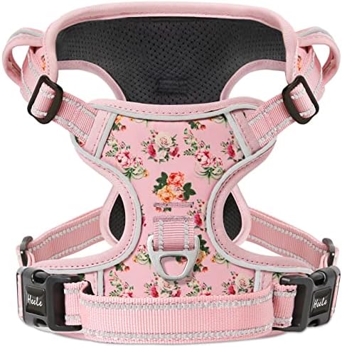 HEELE Dog Harness, No Pull Adjustable Padded Reflective Harness by HEELE