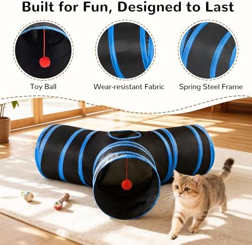 Tempcore Cat Tunnel, 3-Way Collapsible Toy - Image 5