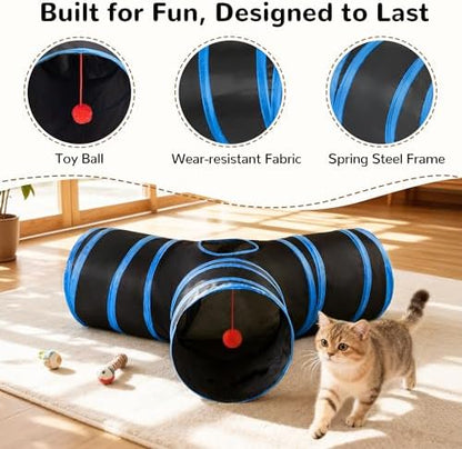 Tempcore Cat Tunnel, 3-Way Collapsible Toy - Image 5