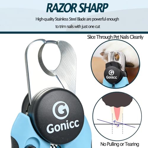 gonicc LED Pet Nail Clippers for Dogs & Cats - Image 3