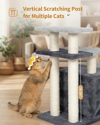 Aechonow 4-Tier Cat Stairs for High Bed - Image 5
