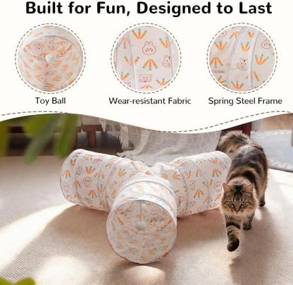 Tempcore Cat Tunnel, 3-Way Collapsible Toy - Image 5