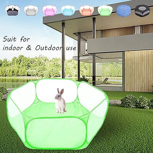 Small Animals Playpen, Portable Pop-up Open Interactive Pet Tent, Indoor - Image 6