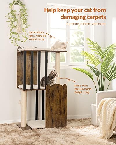 FourFurPets 43.8" Modern Cat Tree - Image 2