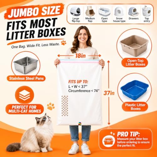 Sifting Litter Box Liners, 37 x 18 In - Image 4