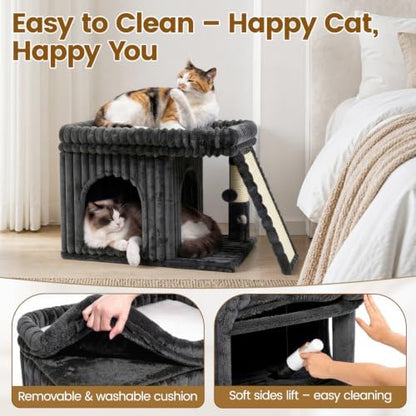 Cat Tree Tower with Scratching Post - Image 5
