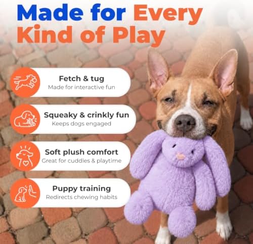 Best Pet Supplies Bunny Buddy Squeaky Plush Dog Toy - Image 4