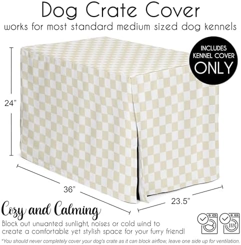Sweet Jojo Designs 36in. Medium Dog Crate Cover Pet Cage, Kennel Covers - Image 5
