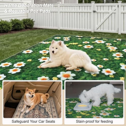 Washable Pee Pads for Dogs 24"x72" 2 Pack Reusable Puppy Potty Pad - Image 2