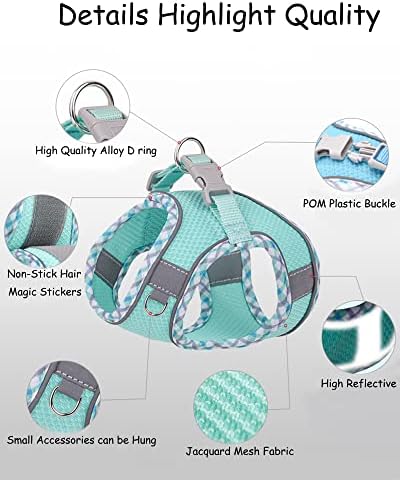 Petank Dog Harness for Small Medium Dogs No Pull, Puppy Harness and Leash Set - Image 5