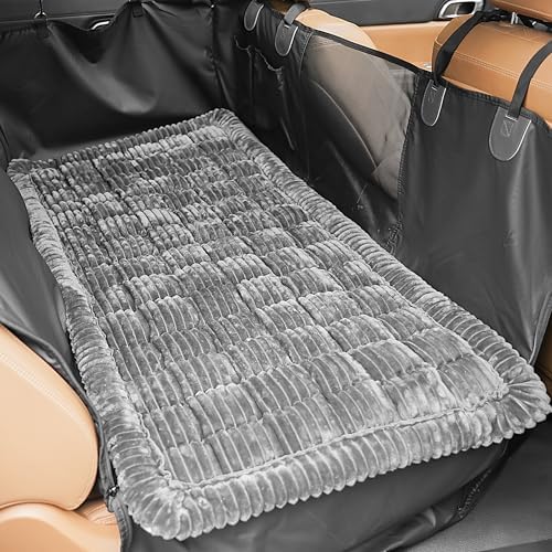 HiPetpy Backseat Dog Bed Mat for Car, Non-Slip Dog Bed for Car Back Seat by HiPetpy