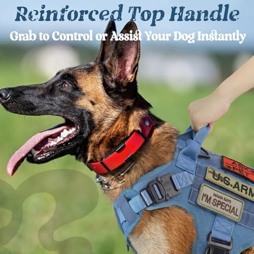 rabbitgoo Tactical Dog Harness X-Large, Heavy Duty Military No Pull Vest - Image 4
