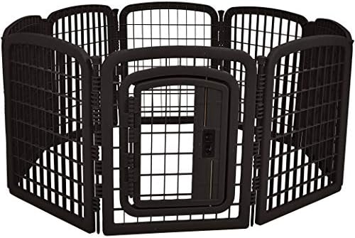 Amazon Basics 8-Panel Octagonal Plastic Pet Pen Fence Enclosure by AmazonBasics