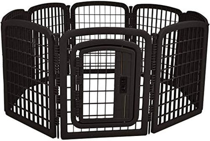 Amazon Basics 8-Panel Octagonal Plastic Pet Pen Fence Enclosure by AmazonBasics