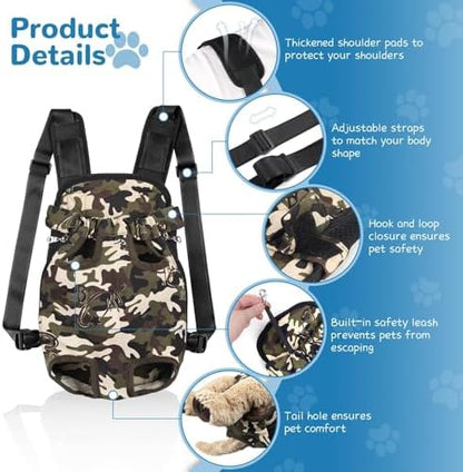 YUDODO Pet Dog Carrier Backpack Adjustable Front Carrier - Image 2