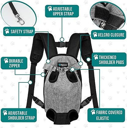 PetAmi Dog Carrier Backpack, Adjustable Pet Cat Front Carrier Backpack - Image 4