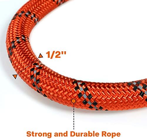 Taglory Rope Dog Leash for Medium Large Dogs, 5 FT Padded Handle - Image 3