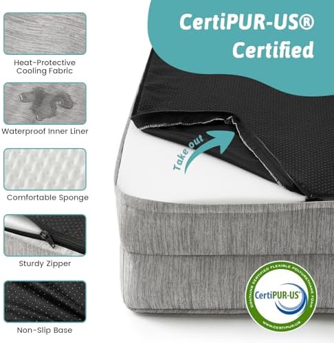 COZY KISS Cooling Dog Bed for Small Dogs - Image 6