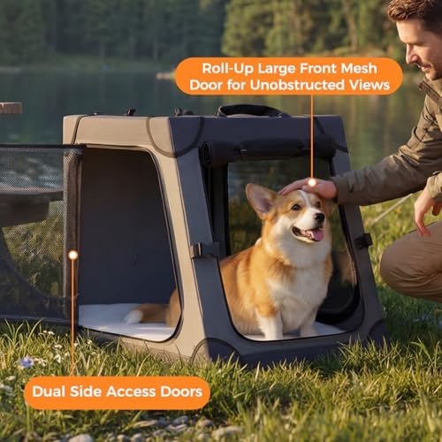 Snagle Paw Dog Car Crate for Back Seat - Image 6
