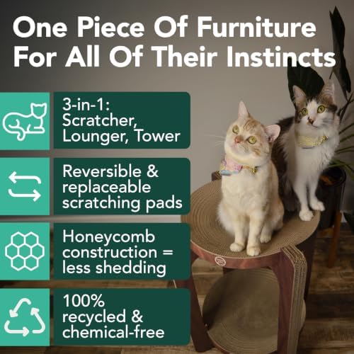 Necoichi Cat Scratcher Tower for Indoor Cats - Image 2