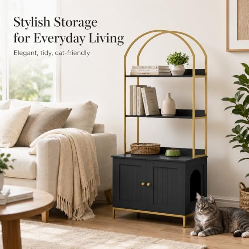Homhedy Cat Litter Box Enclosure - Image 5
