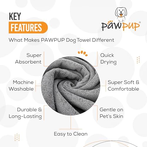 Dog Towels for Drying Dogs Super Absorbent Microfiber Pet Grooming Towel for - Image 4