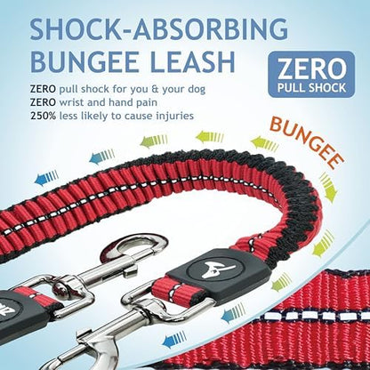 Kruz Double Dog Leash for Two Dogs Dual Leash Coupler - Image 3
