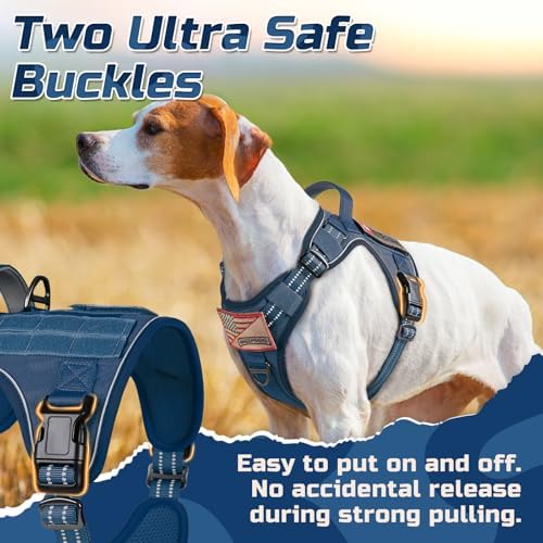 rabbitgoo Tactical Dog Harness for Large, No Pull Military Service Vest - Image 2