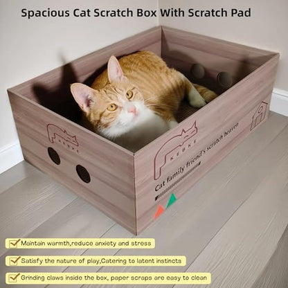 Cat Scratcher Extra Large Sofa Bed and Scratcher Box - Image 4