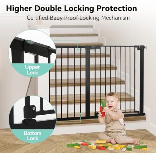 COMOMY 36" Extra Tall Baby Gate - Image 5