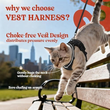 rabbitgoo Cat Harness and Leash Set, Escape Proof Vest - Image 3
