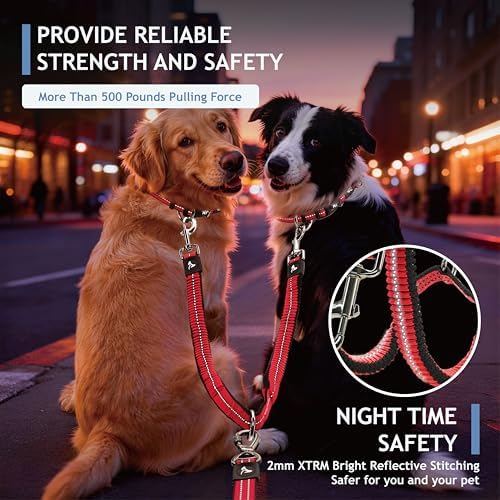 Kruz Double Dog Leash for Two Dogs Dual Leash Coupler - Image 6