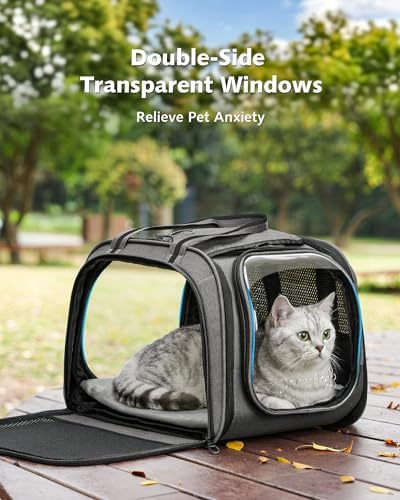 Pecute Cat Carrier, Double Bubble Pet Carrier - Image 3
