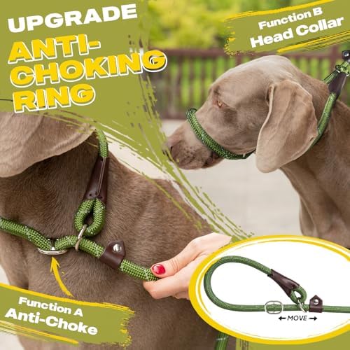Fida Slip Lead Dog Leash 5 Pack, 6 FT x 1/2" Dog Training Leash - Image 3