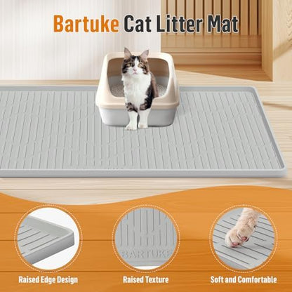 Silicone Cat Litter Box Mat 55"x 38" Extra Large Cat Rubber Mat - Image 3