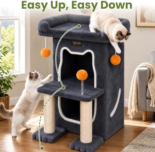 Small Cat Tree Tower Scratching Post - Image 6