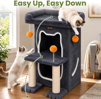 Small Cat Tree Tower Scratching Post - Image 6