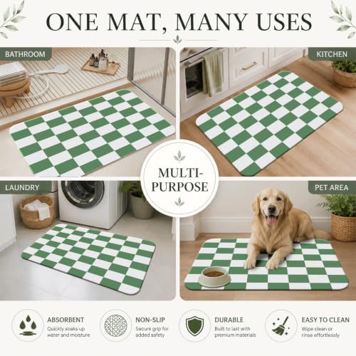 Natural Diatomaceous Earth Bath Mat, Ultra Thin Quick Dry Floor Rug - Image 7