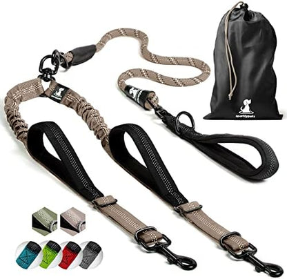 SparklyPets Double Dog Leash for 2 Dogs by SparklyPets
