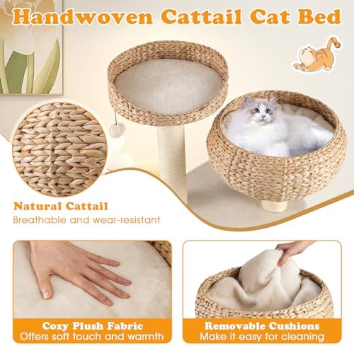 PETSITE 41 Inch Modern Cat Tree - Image 5